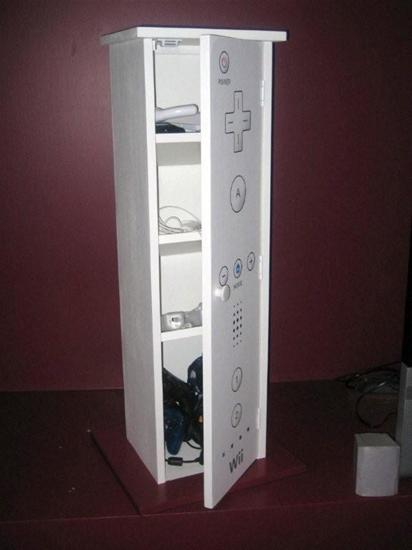 Wii Remote cabinet 