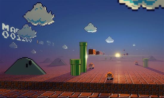 How Mario sees the Mushroom Kingdom