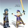 Marth and Ike