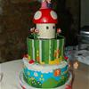 super mario wedding cake