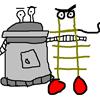 Robtot and Ladderman enjoy Easter!