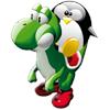 Tux on yoshi
