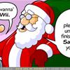 Not on Santa! =O