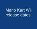 Mario Kart Wii Release dates