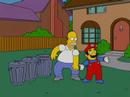 Homer Simpson, Meets Mario.