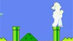 Homer Simpson in the world of Super Mario!